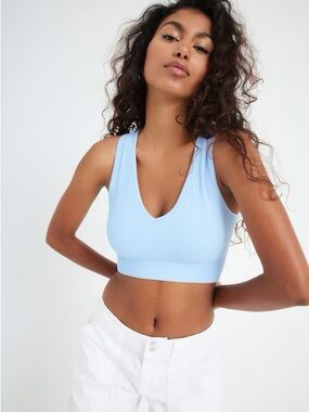 Garage stella seamless plunge tank top